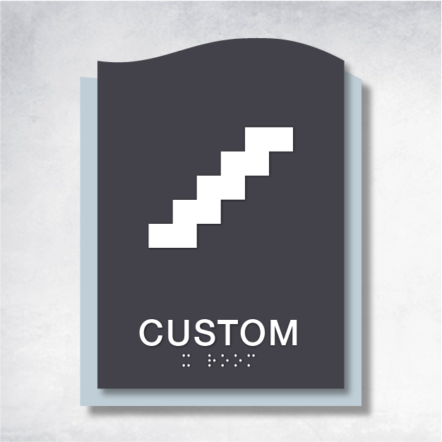 Delta Stair ID Sign - ADA Compliant Signage for Accessibility