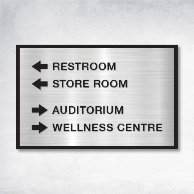 Omni Directional ADA Sign - 17" x 11" showcasing modern design trends for 2025.