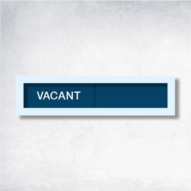 Omega Slider Sign 8x2 - Customizable Dynamic Display Sign for Lobby and Hospitality Spaces