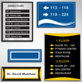 Room identifier signs collections.