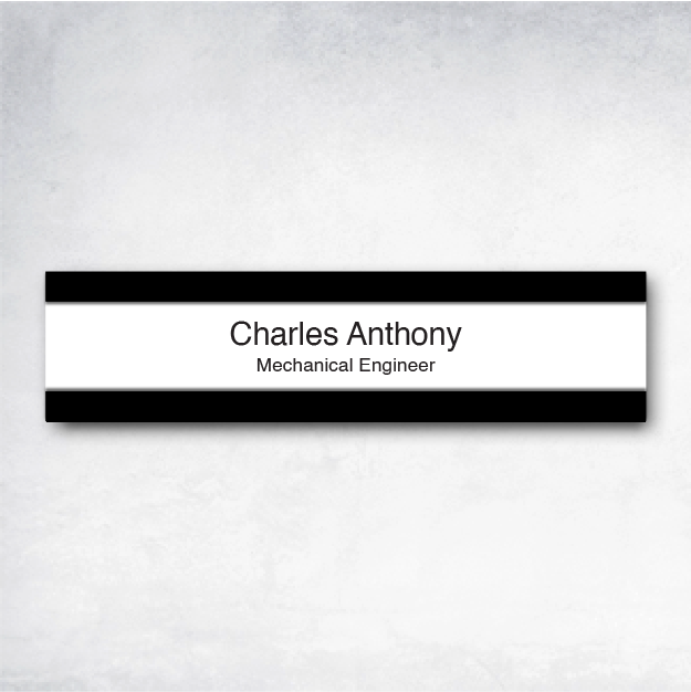 Chi - Cubicle Name Plate A3 10" x 2.5".