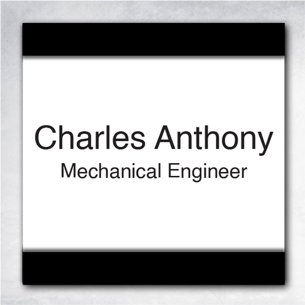 Chi - Cubicle Name Plate B1 4" x 4".