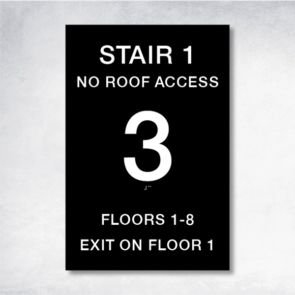 Chi - Stairwell 12" x 18".