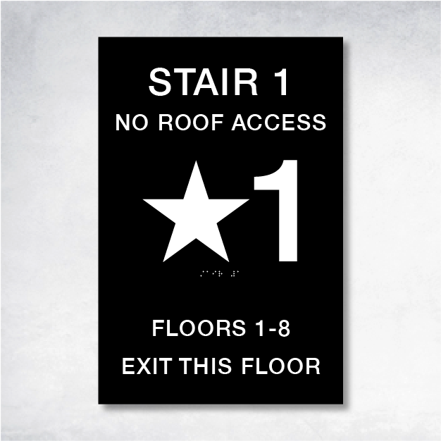 Chi - Stairwell B Main Floor 12" x 18".