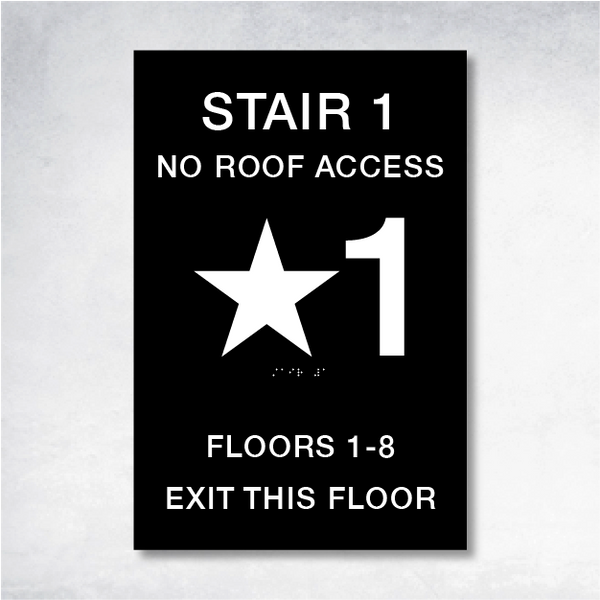 Chi - Stairwell B Main Floor 12" x 18".