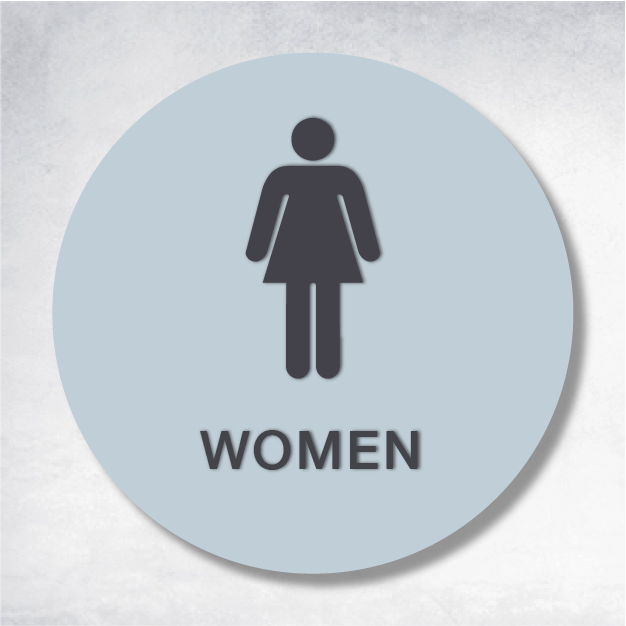Delta - California Restroom B Sign 12" x 12".