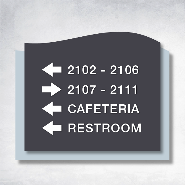 Delta - Directional A 12" x 10".