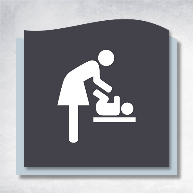 Delta - Hallway | Corridor Sign B 8" x 8".