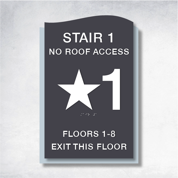 Delta - Stairwell - Main Floor - 12" x 18".