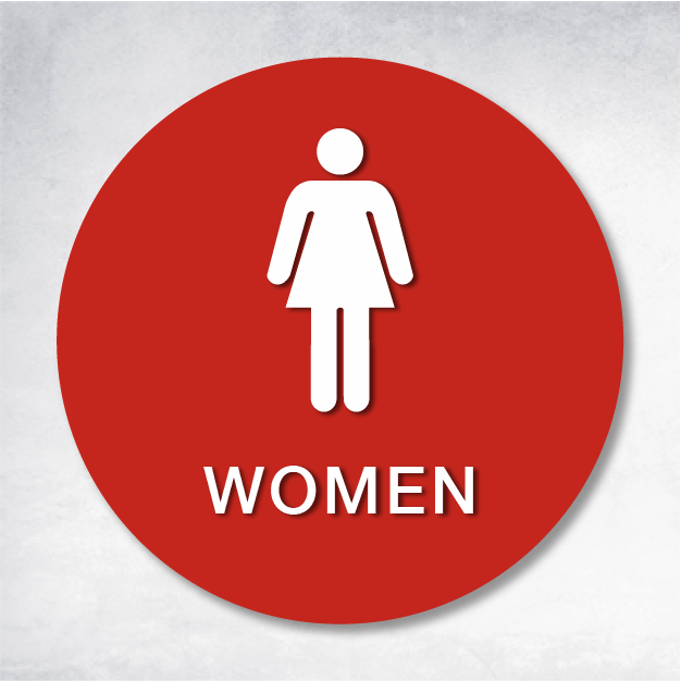 Epsilon - Restroom B Sign 12" x 12".