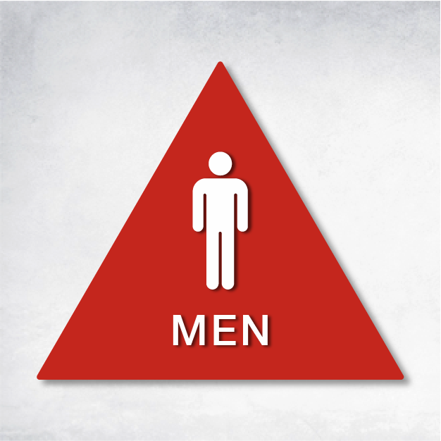 Epsilon - Restroom Men's A 12" X 10.4".