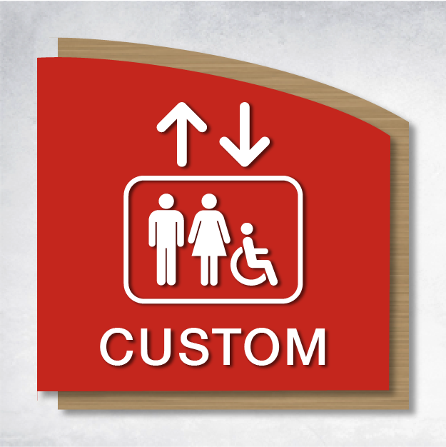 Epsilon - Flag Mount | Corridor Sign C 8" x 8".