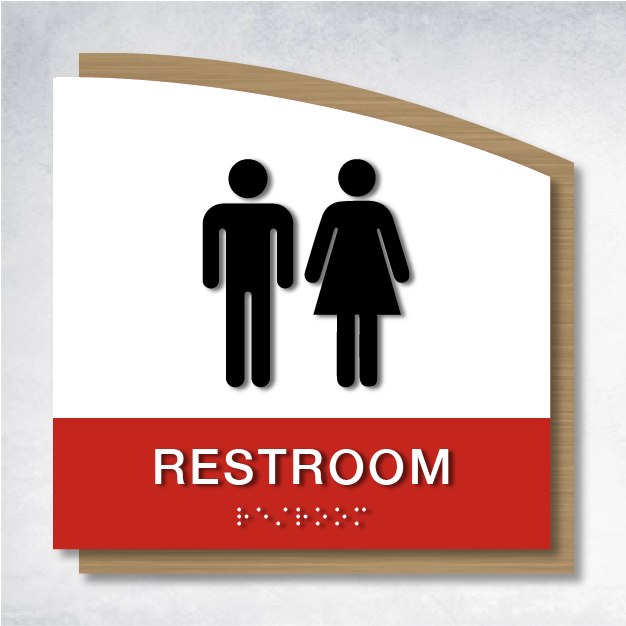 Epsilon - Restroom ID B 8" x 8".