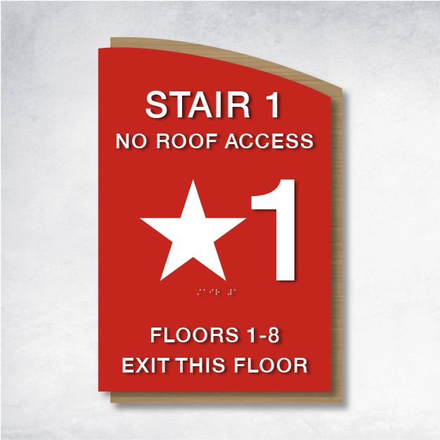 Epsilon - Stairwell - Main Floor - 12" x 18".