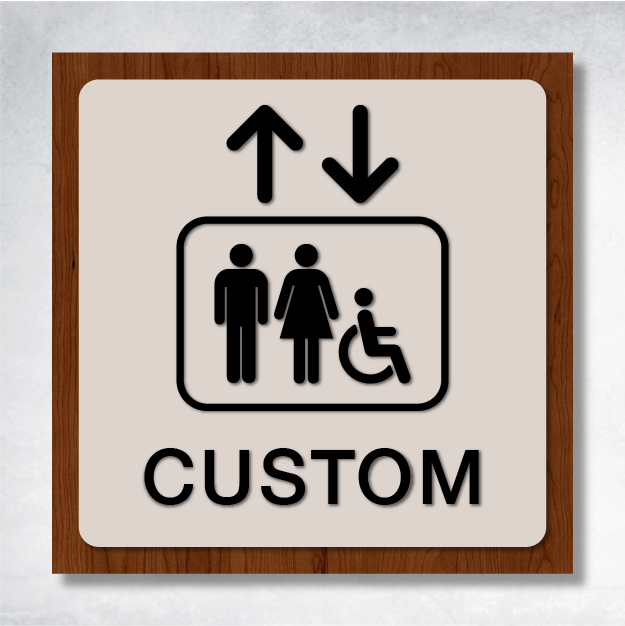 Kappa - Flag Mount | Corridor Sign C 8" x 8".