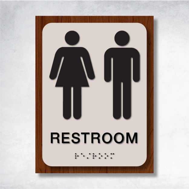 Kappa - Restroom Sign A 6" x 8".