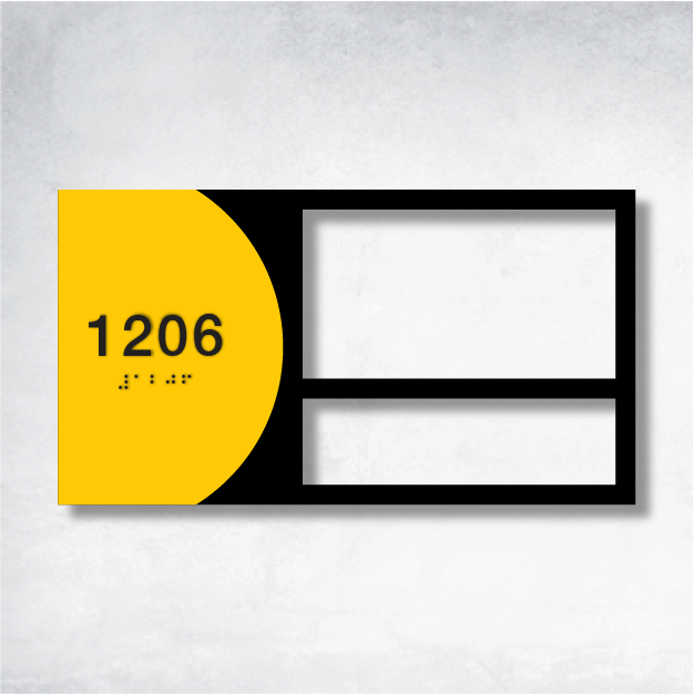 Lambda - Room Number C 11" x 6".