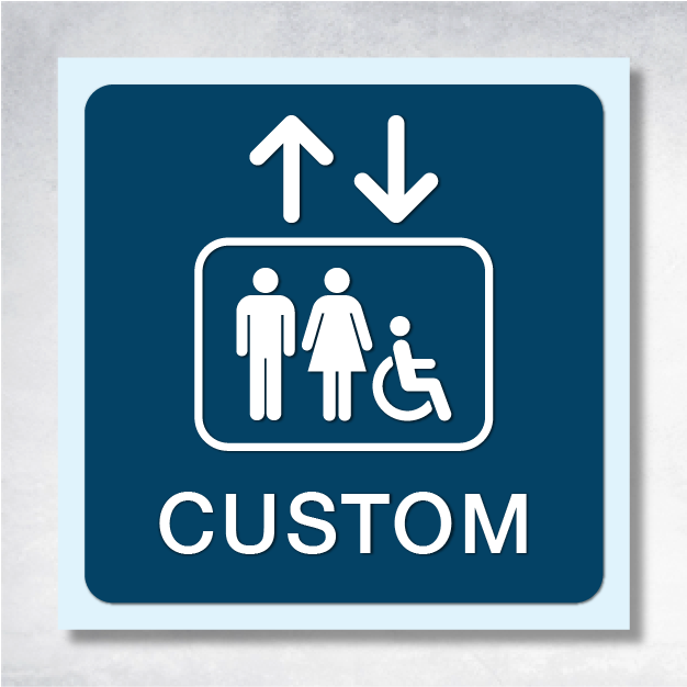 Omega - Flag Mount | Corridor Sign C 8" x 8".