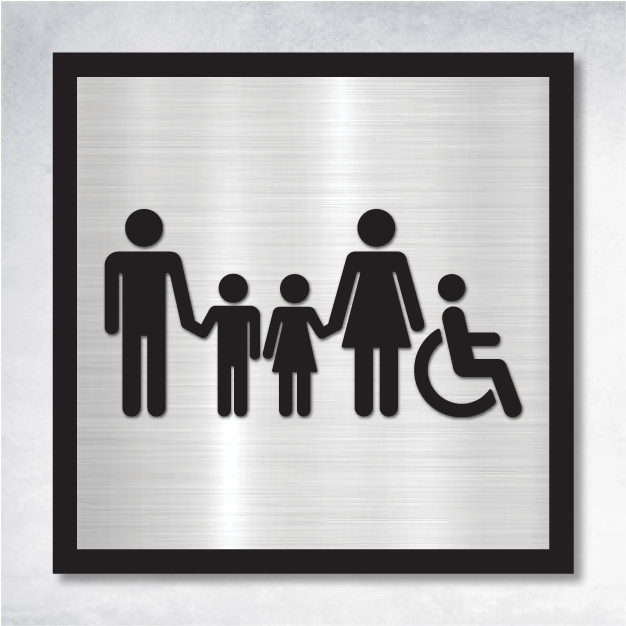 Omni - Flag Mount | Corridor Sign B 8" x 8".