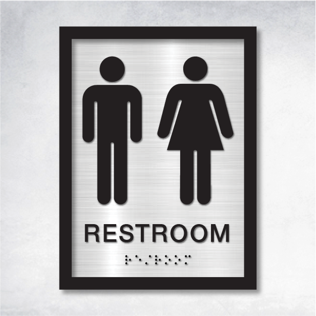 Omni - Restroom ID A 6" x 8".