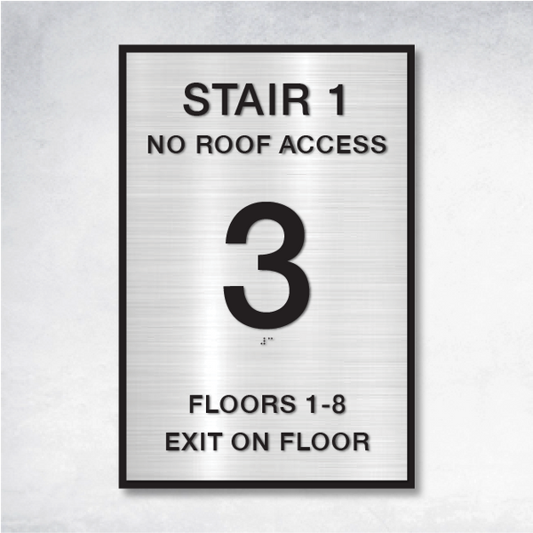 Omni - Stairwell ID A 12" x 18".