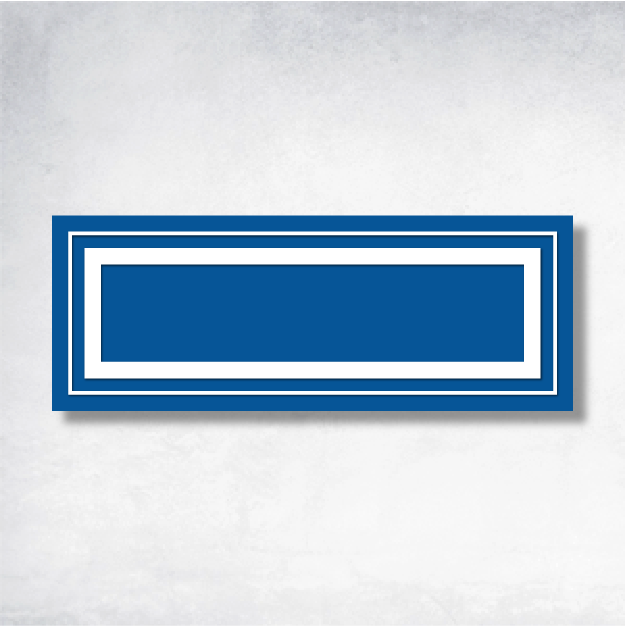 Sigma - Cubicle Name Plate B 8" x 3".