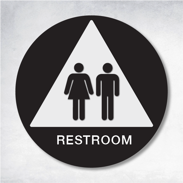 Theta - Restroom Unisex C 12" x 12".
