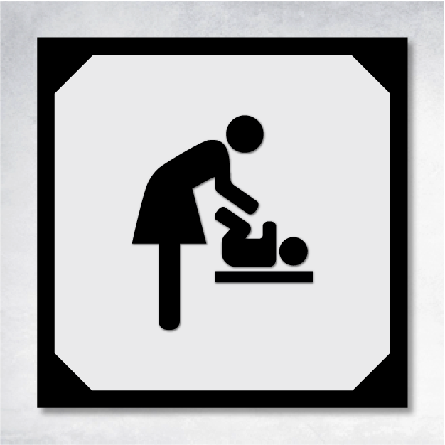 Theta - Corridor Sign B 8" x 8".