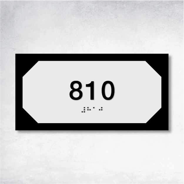 Theta - Room Number A 8" x 4".