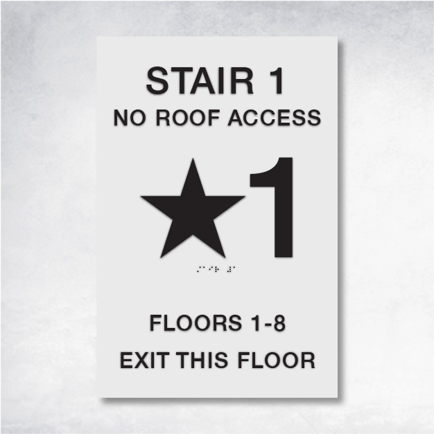 Theta - Stairwell - Main Floor - 12" x 18".