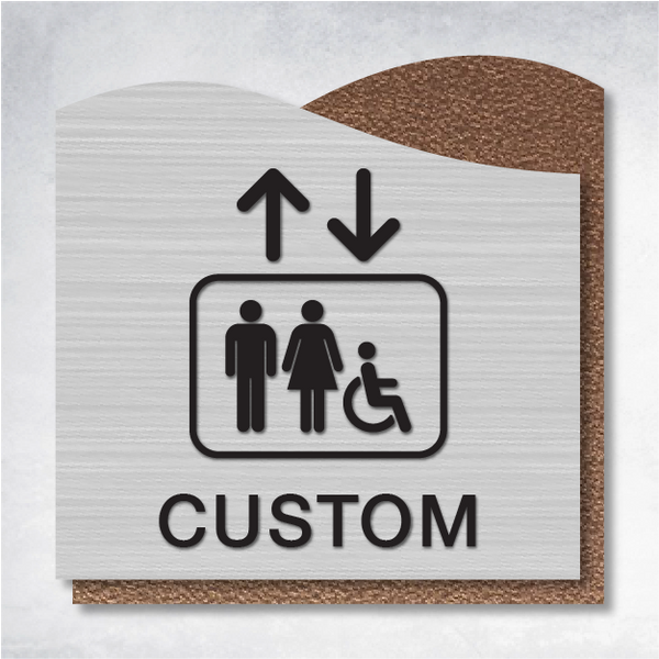 Zeta - Flag Mount | Corridor Sign C 8" x 8".