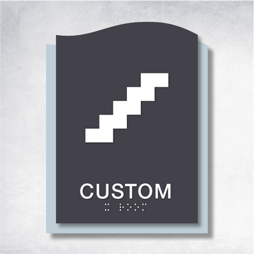 Delta Stair ID Sign - ADA Compliant Signage for Accessibility