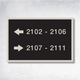 Gamma Directional A 18x12 Custom Sign for Wayfinding and Building Signage