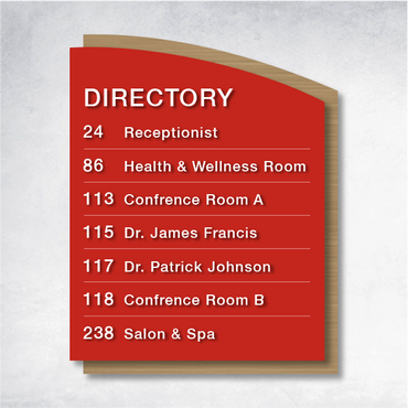 Epsilon Directory Sign showcasing universal design principles for modern signage in 2025