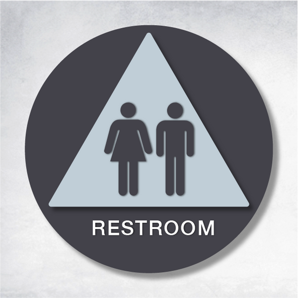 Delta - Restroom Unisex C 12" x 12".