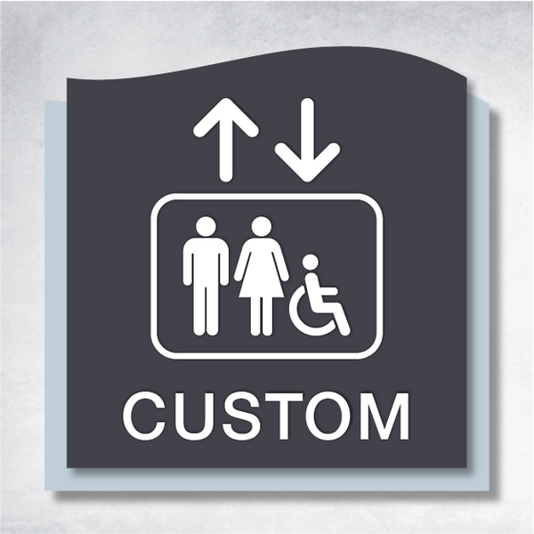 Delta - Flag Mount | Corridor Sign C 8" x 8".