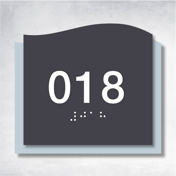 Delta - Room Number A 4.5" x 4".