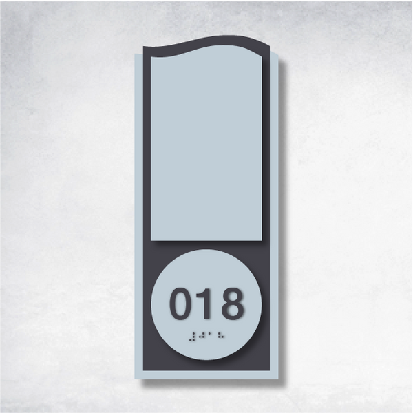 Delta - Room Number D 4.5" x 10.75".