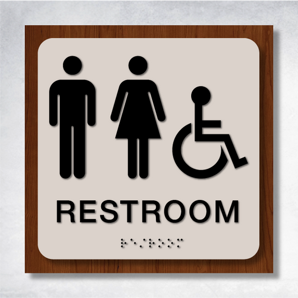 Kappa - Restroom ID B 8" x 8".