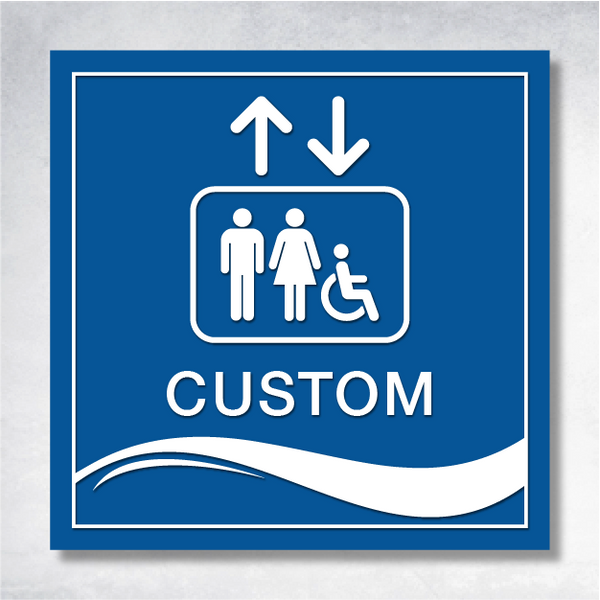 Sigma - Flag Mount | Corridor Sign C 8" x 8".